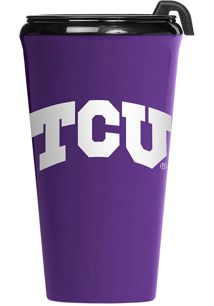 TCU Horned Frogs 16oz Road Trip Travel Mug