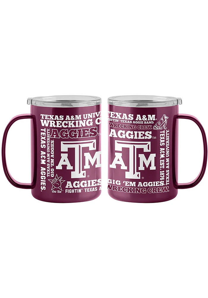 Logo Brands Texas A&M Aggies 15oz Spirit Ultra Stainless Steel Tumbler - Maroon