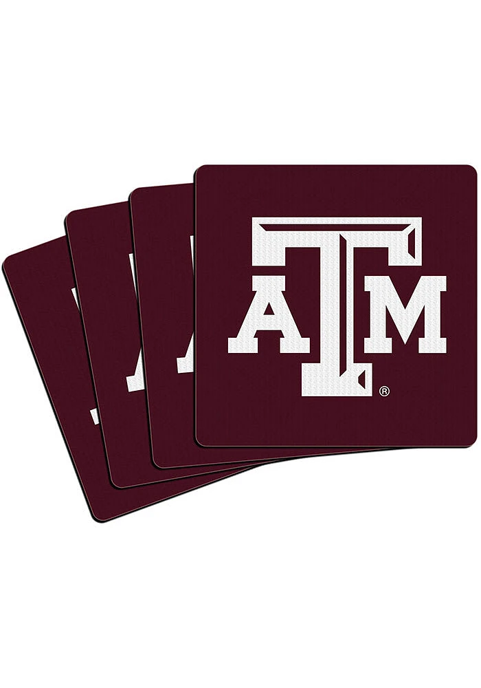 Texas A&M Aggies 4 Pack Neoprene Coaster - Maroon