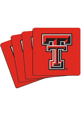 Texas Tech Red Raiders 4 Pack Neoprene Coaster - Red