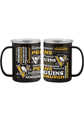 Logo Brands Pittsburgh Penguins 15oz Spirit Ultra Stainless Steel Tumbler - Yellow