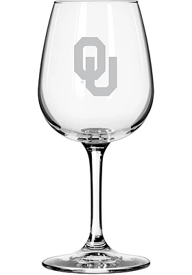 Oklahoma Sooners 12oz Wine Glass - Red