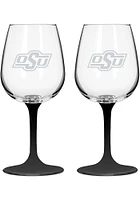 Oklahoma State Cowboys 12oz Wine Glass - Orange