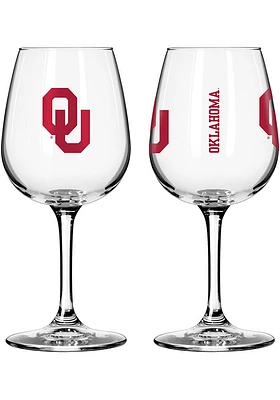 Oklahoma Sooners 12oz Gameday Wine Glass - Red