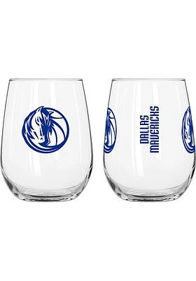 Dallas Mavericks 16 OZ Gameday Curved Stemless Wine Glass - Blue