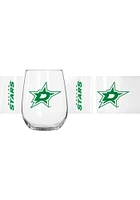 Dallas Stars 16 OZ Gameday Curved Stemless Wine Glass - Green