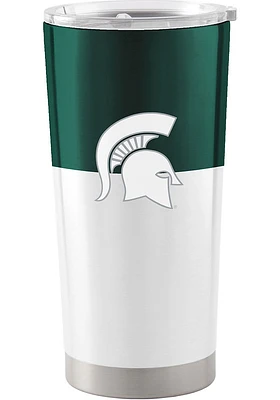 Logo Brands Michigan State Spartans 20oz Colorblock Stainless Steel Tumbler - Green