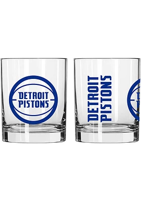 Detroit Pistons 14 OZ Gameday Rock Glass - Blue