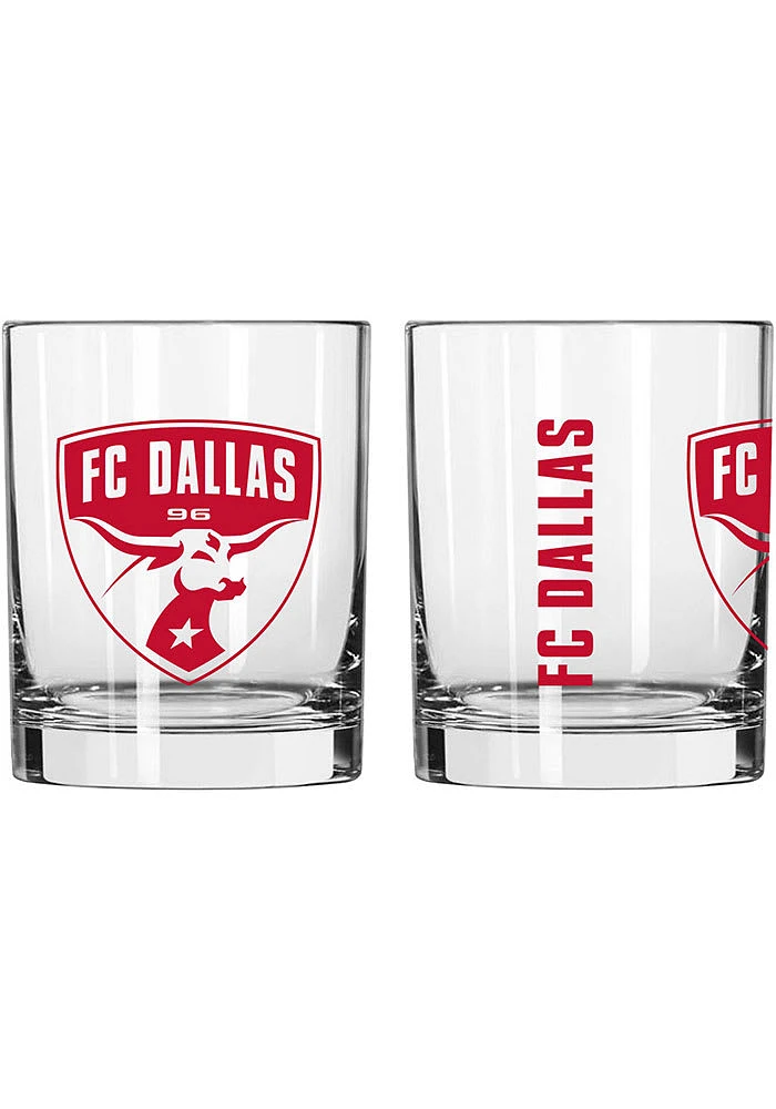 FC Dallas 14 OZ Gameday Rock Glass - Red