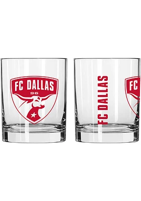FC Dallas 14 OZ Gameday Rock Glass - Red