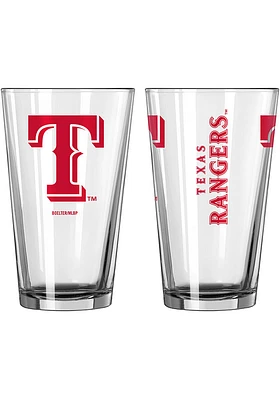 Texas Rangers 16 OZ Gameday Pint Glass - Red