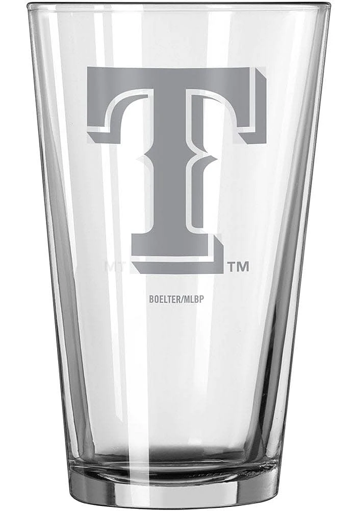 Texas Rangers 16 OZ Frost Pint Glass - White
