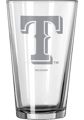 Texas Rangers 16 OZ Frost Pint Glass - White