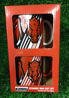 Arkansas Razorbacks 11 OZ 2 Pack Box Set Ceramic Mug - Red