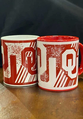 Oklahoma Sooners 11 OZ 2 Pack Box Set Ceramic Mug - Red