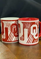 Oklahoma Sooners 11 OZ 2 Pack Box Set Ceramic Mug - Red