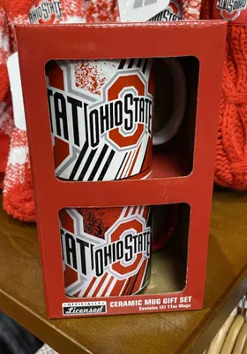 Ohio State Buckeyes 11 OZ 2 Pack Box Set Ceramic Mug - Orange