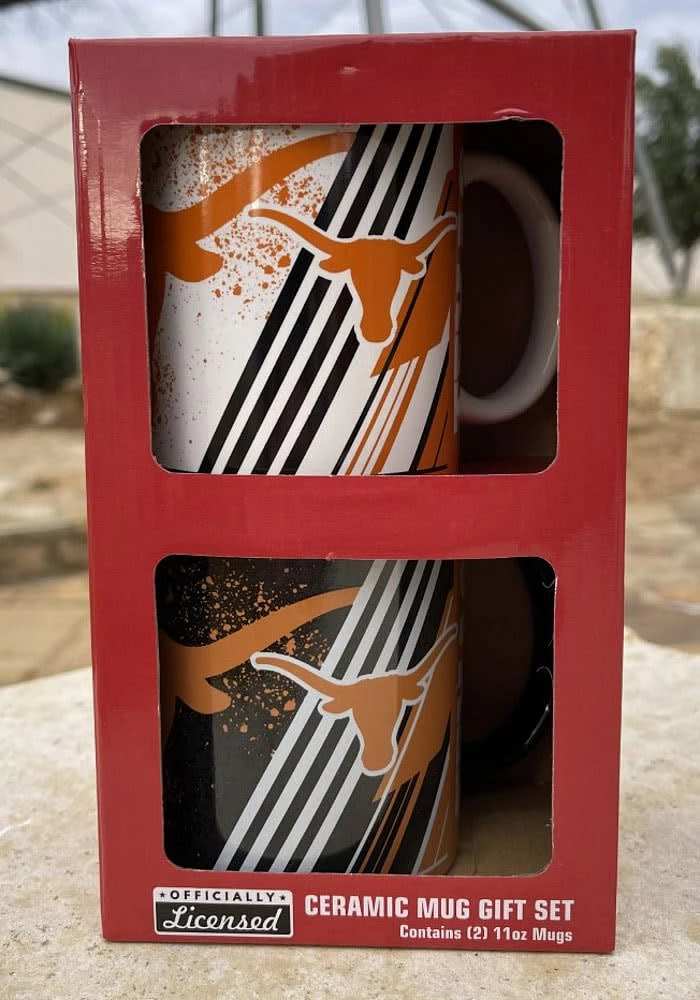 Texas Longhorns 11 OZ 2 Pack Box Set Ceramic Mug - Burnt Orange