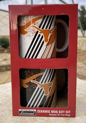 Texas Longhorns 11 OZ 2 Pack Box Set Ceramic Mug - Burnt Orange