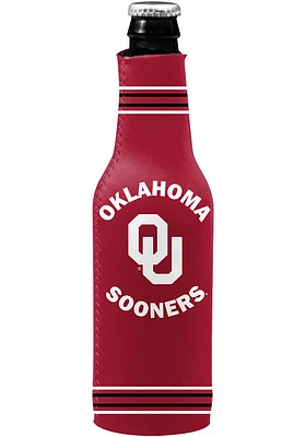 Logo Brands Oklahoma Sooners 12oz Crest Logo Bottle Coolie