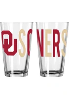 Oklahoma Sooners 16oz Overtime Pint Glass - Maroon