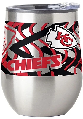 Kansas City Chiefs 11 OZ Flex Curved Stainless Steel Stemless - Red