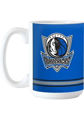 Dallas Mavericks 15oz Relief Sublimated Ceramic Mug - Blue