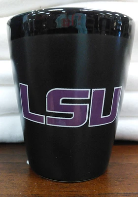 LSU Tigers 2 OZ Black Matte Shot Glass