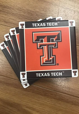 Texas Tech Red Raiders 4 Pack Ceramic Coaster - Black