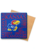 Kansas Jayhawks Spirit Stone Coaster - Blue