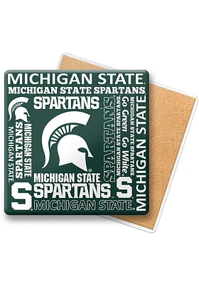 Michigan State Spartans Spirit Stone Coaster - Green