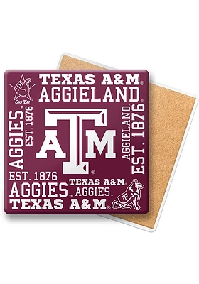 Texas A&M Aggies Spirit Stone Coaster - Red