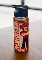 Logo Brands Nebraska Cornhuskers 18 OZ Flip Top Hero Ultra Stainless Steel Tumbler - Red