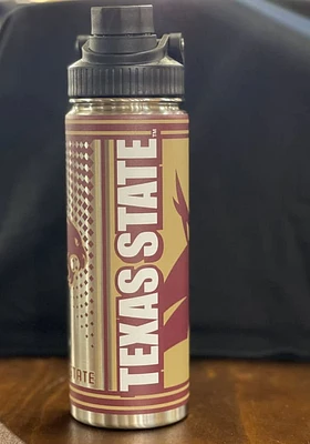 Logo Brands Texas State Bobcats 21 OZ Twist Top Hero Ultra Stainless Steel Tumbler - Maroon
