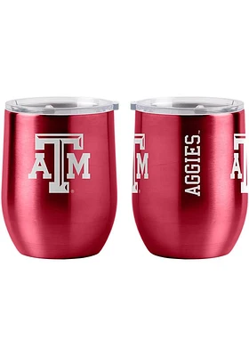 Texas A&M Aggies 16OZ Curved Stainless Steel Stemless - Maroon
