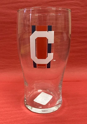 Cleveland Guardians 20 OZ Half Stripe Pint Glass - Red