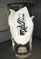 Chicago White Sox 20 OZ Half Stripe Pint Glass - Black