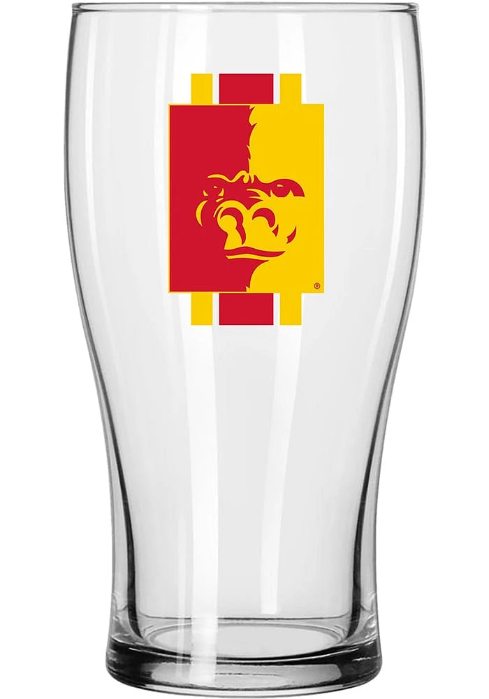 Pitt State Gorillas 20 OZ Half Stripe Pint Glass - Blue