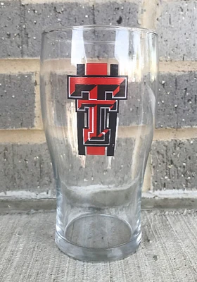 Texas Tech Red Raiders 20 OZ Half Stripe Pint Glass - Red