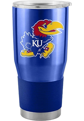 Logo Brands Kansas Jayhawks Gameday 30oz Stainless Steel Tumbler - Red