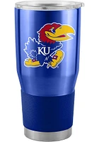 Logo Brands Kansas Jayhawks Gameday 30oz Stainless Steel Tumbler - Red