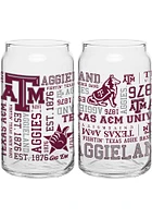 Texas A&M Aggies 16 OZ Spirit Glass Can Pint Glass - Red