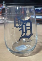 Detroit Tigers 16OZ Stemless Wine Glass - Navy Blue