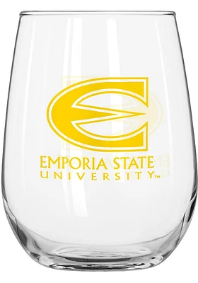 Emporia State Hornets 16OZ Dig Stemless Wine Glass - Black
