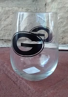 Georgia Bulldogs 16OZ Stemless Wine Glass - Red