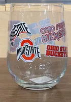 Ohio State Buckeyes 16OZ Retro Spirit Stemless Wine Glass - Red