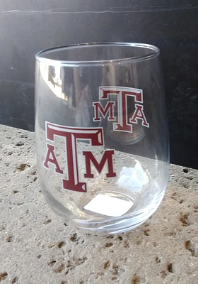 Texas A&M Aggies 16OZ Stemless Wine Glass - Red
