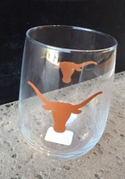 Texas Longhorns 16OZ Stemless Wine Glass - Burnt Orange