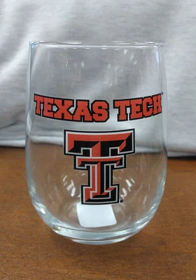 Texas Tech Red Raiders 16OZ Dig Stemless Wine Glass - Black