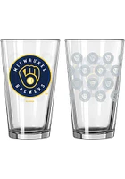 Milwaukee Brewers 16OZ Satin Etch Pint Glass -